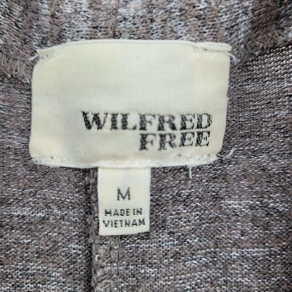 Wilfred Free Cardigan Longline Open Knit Spacedye Minimal Comfy Brown Non Itch M - Picture 11 of 13